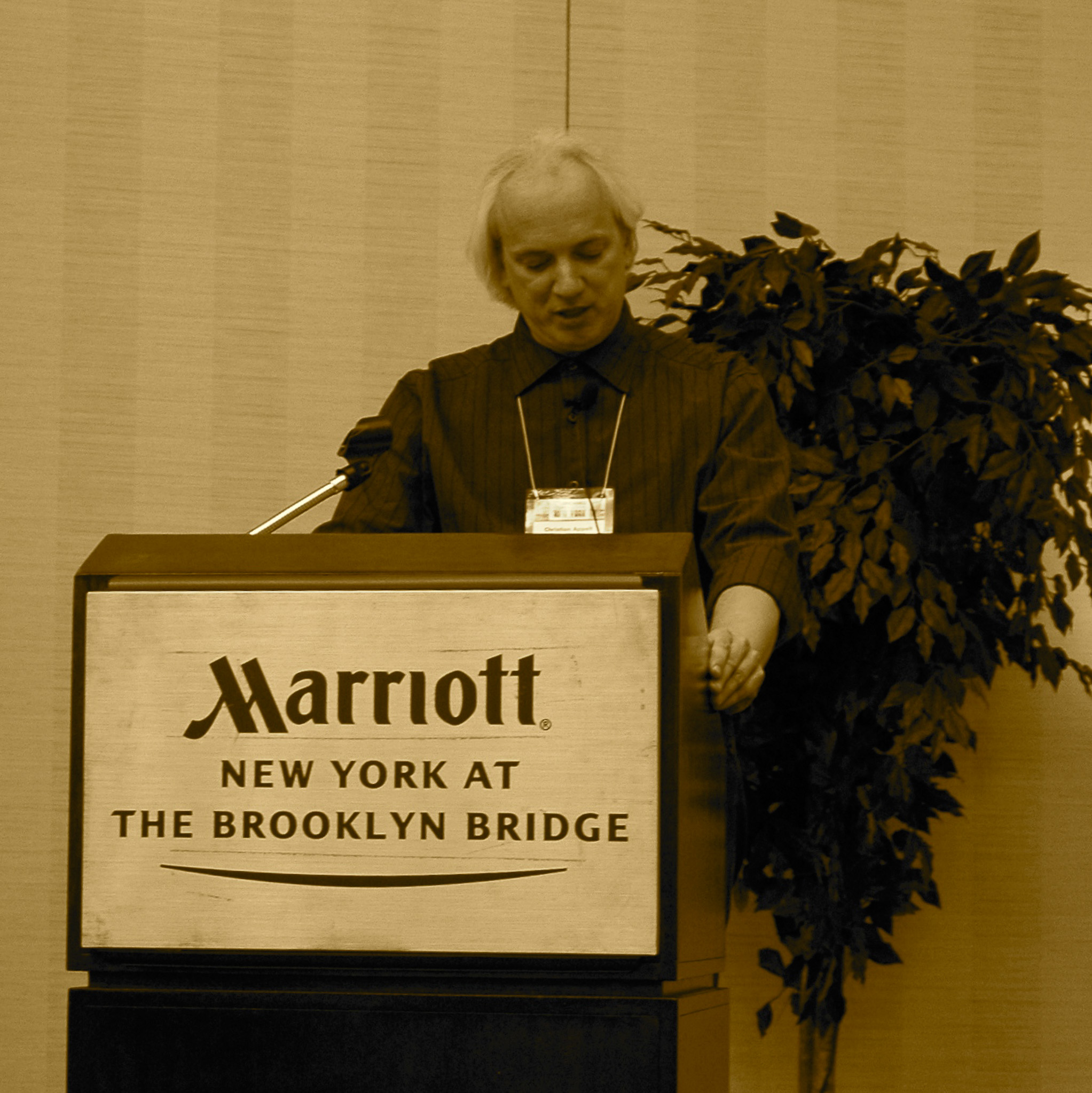 Christian Appelt beim Kongress im Marriott Hotel in den USA, 2006